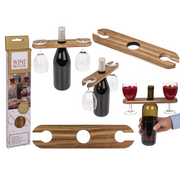 Butler per vino ca. 25 x 6 x 1 cm, legno di acacie, oleato